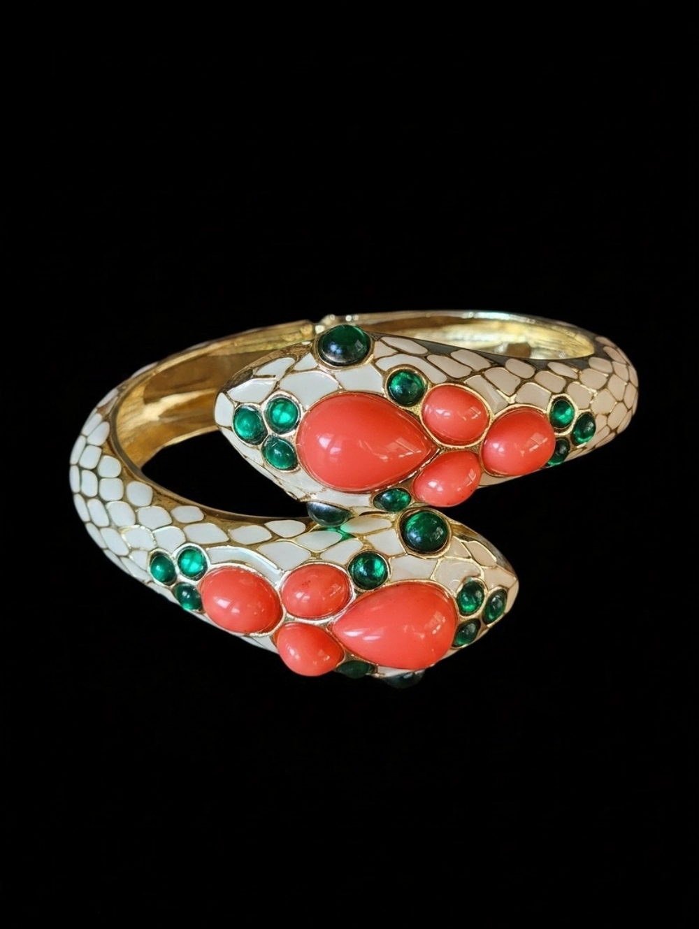 Double Headed Serpent Clamper Bracelet